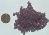 100 4mm Transparent Matte Amethyst Round Glass Beads